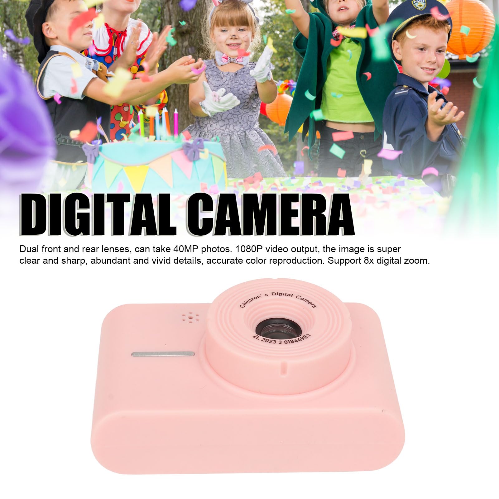Digital Camera, FHD 1080P 40MP Camera for Photography, 8X Zoom Point and Shoot Digital Camera